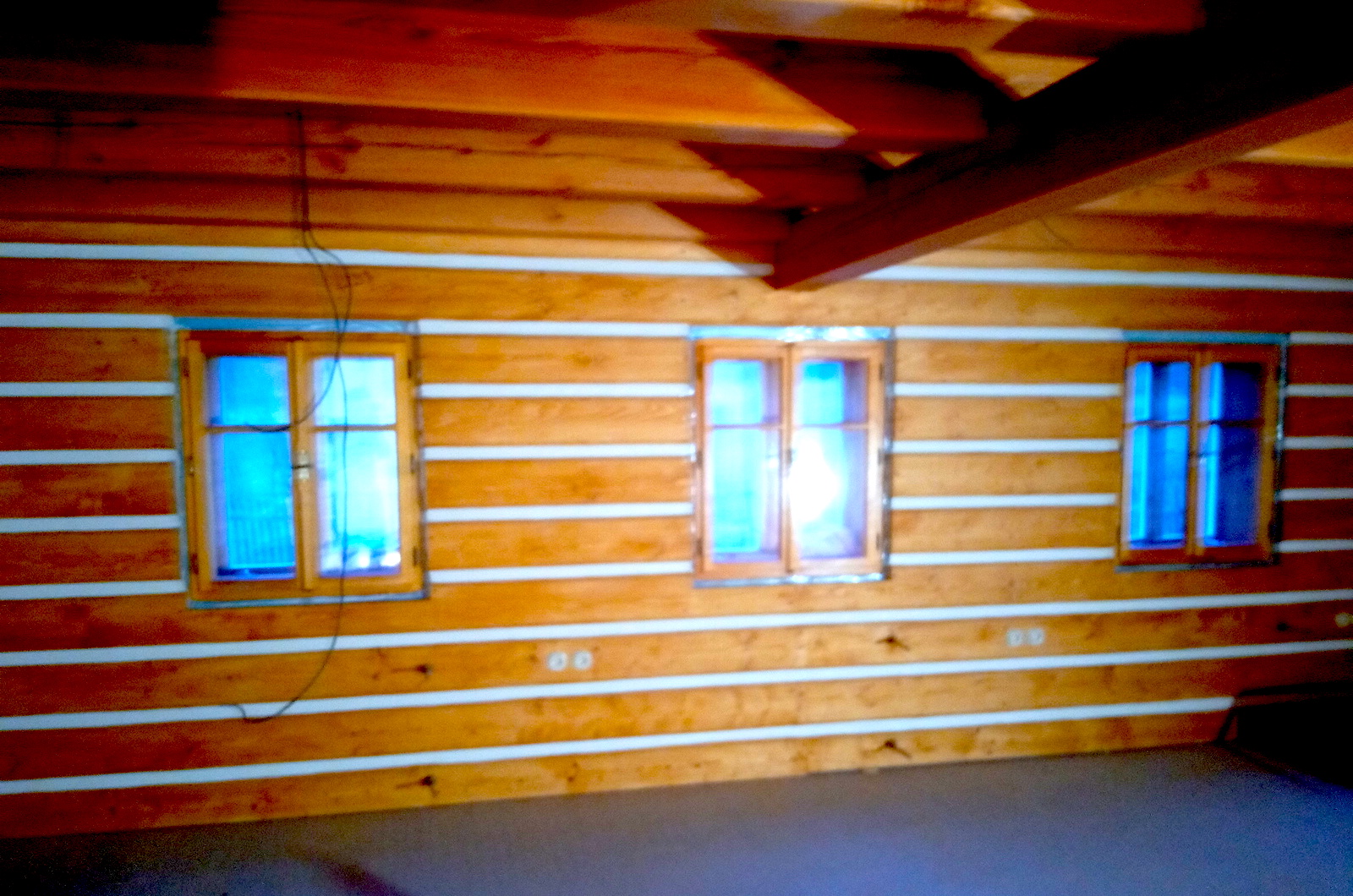 Interiér dřevostavby